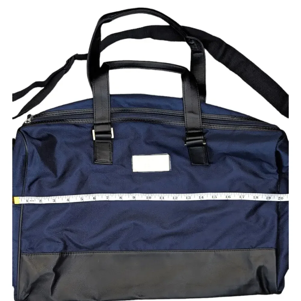 Chrome Azzaro Duffle Bag Navy Blue & Black